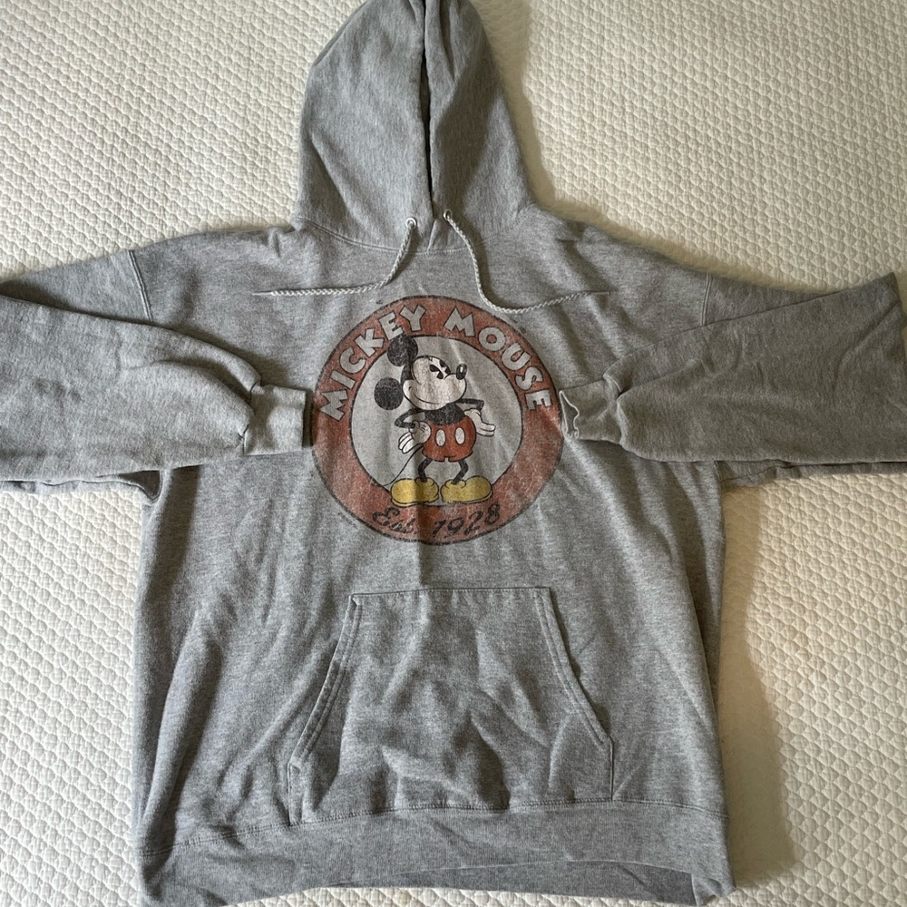 Grey Oversized Disney Hoodie